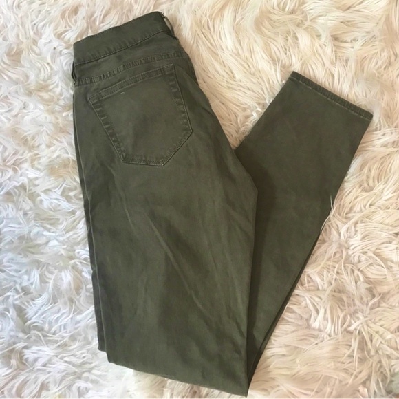 J.Crew Olive Toothpick (Ankle) Jeans Size 27 - Picture 1 of 3